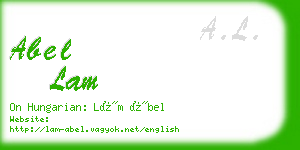 abel lam business card